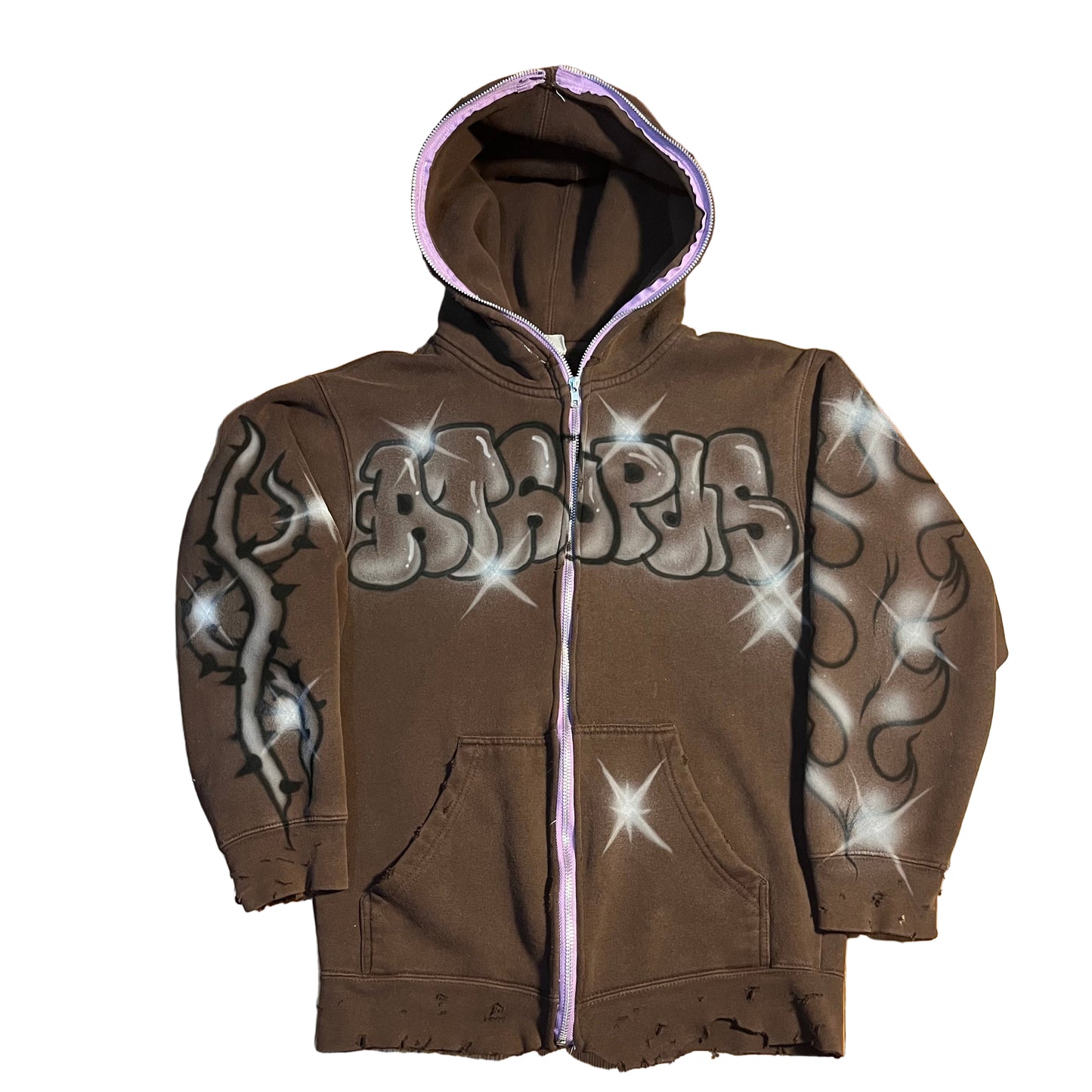 Baddie full zip hoodie