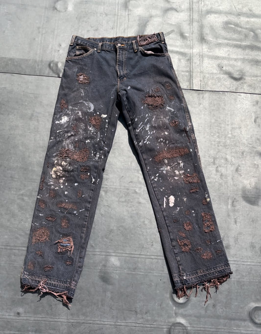 Apocalypse splatter denim