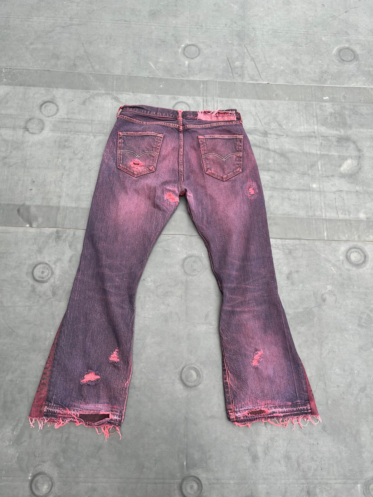 Red Reptilian denim FL4R3