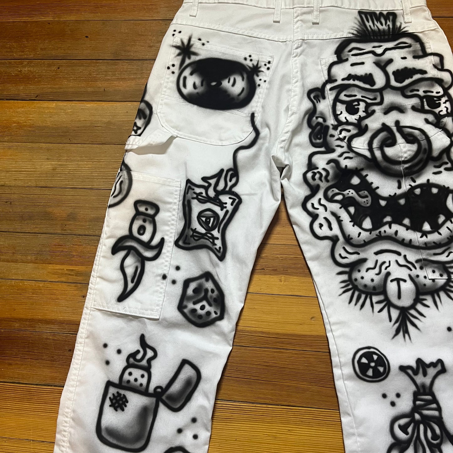 Doodle painters pants