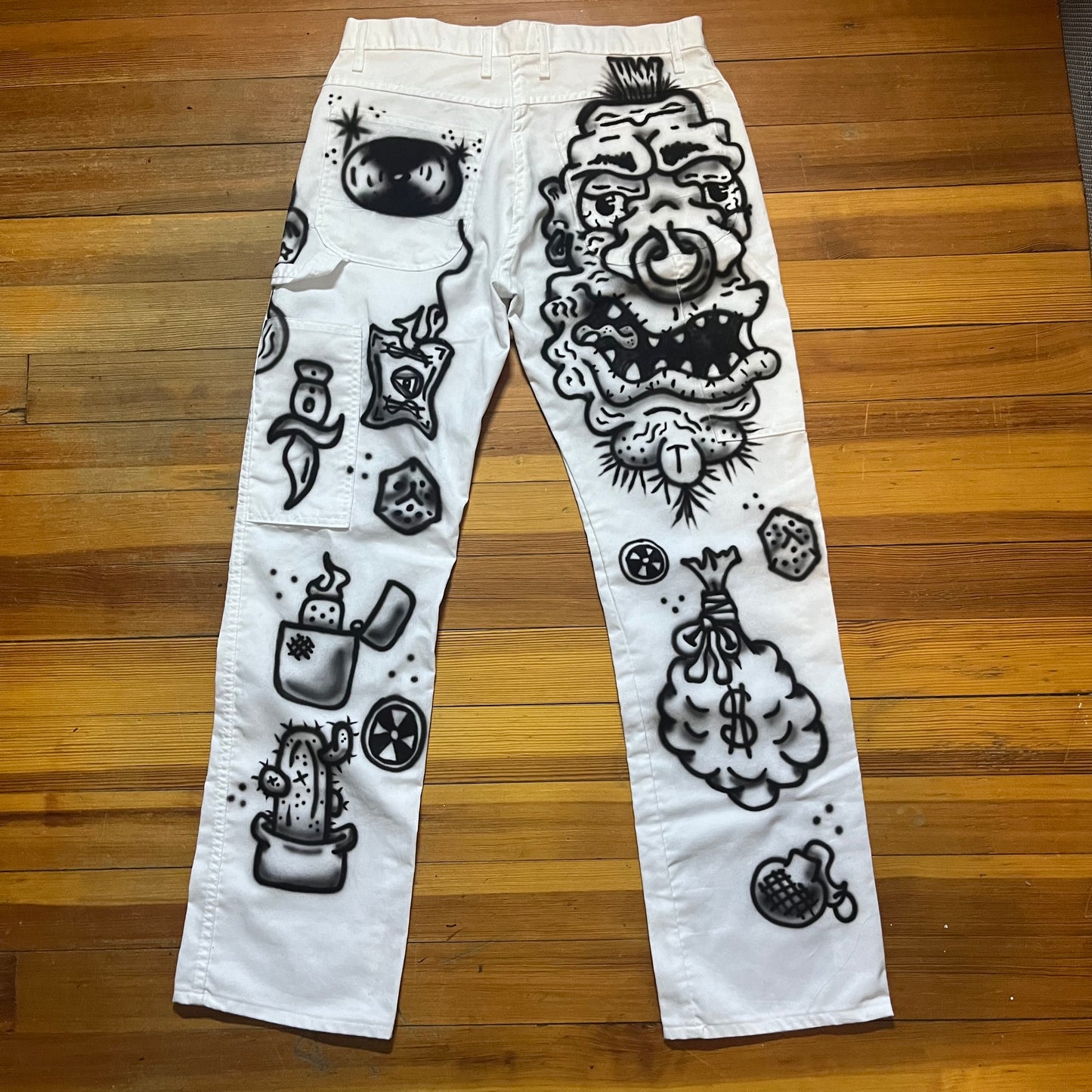 Doodle painters pants